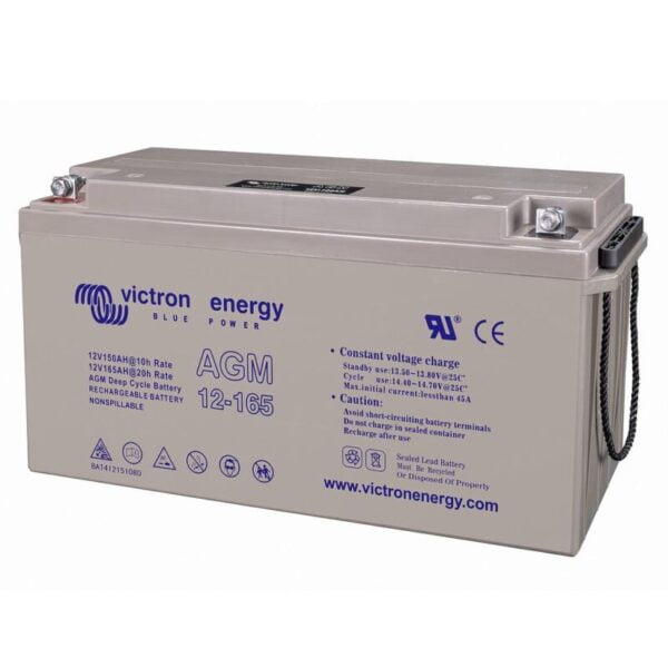 Batterie AGM à cycle profond 12 V/165 Ah. (M8)