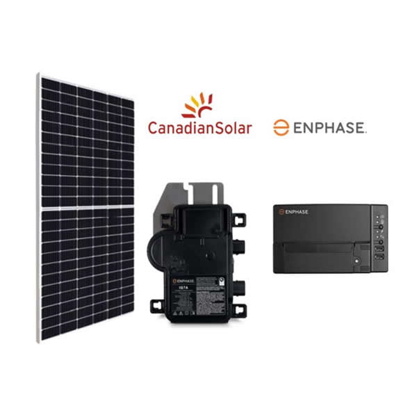 KIT de 3 kW microinversor Enphase + Canadian Solar