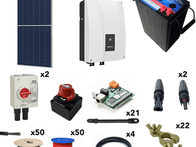 Kit isolado SolarPack OGP16 - 6kW 132V 33kW/dia