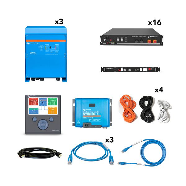 Kit Solare Off-Grid Pack OGP0026 -12kW 38,4kWh