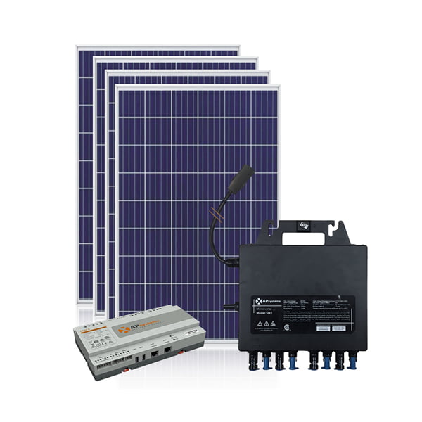 Solar kit direkt självförbrukning 1400W 6400Wh dag APSystems