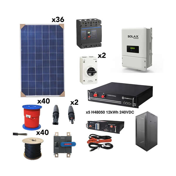 Kit SolarPack SCP05 SOLAX X3 triphasé 12kWh