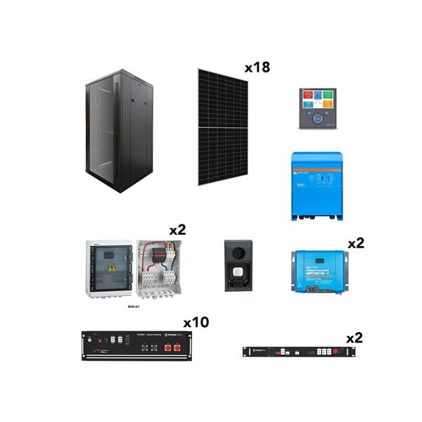 Isolerad solenergisats pack OGP0022 - 6,5 kW 24,5 kWh 33 800 W/dag