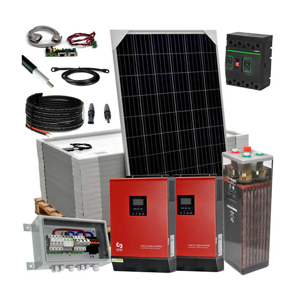 Kit isolado SolarPack OGP15 - 10kW 48v 21,78kW/dia
