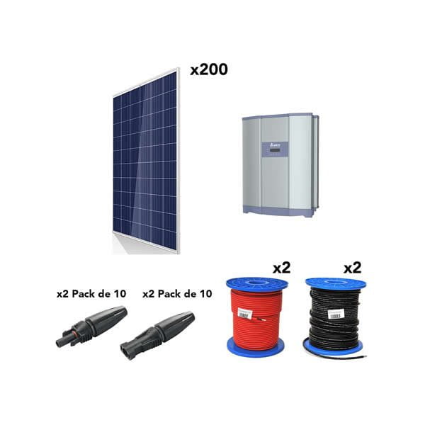Kit autoconsumo 50kW 260kW/giorno SolarPack SCP24 Trifase