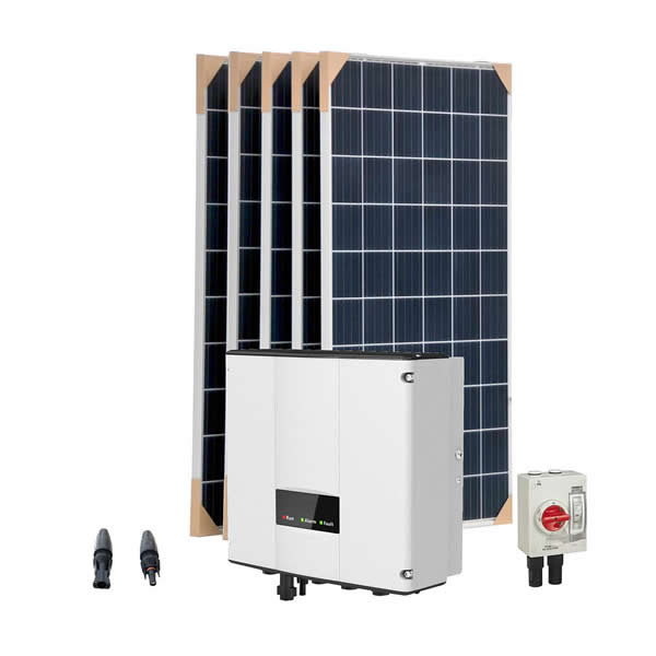 Kit de energia solar para bombas AC 0,75CV 1x230V