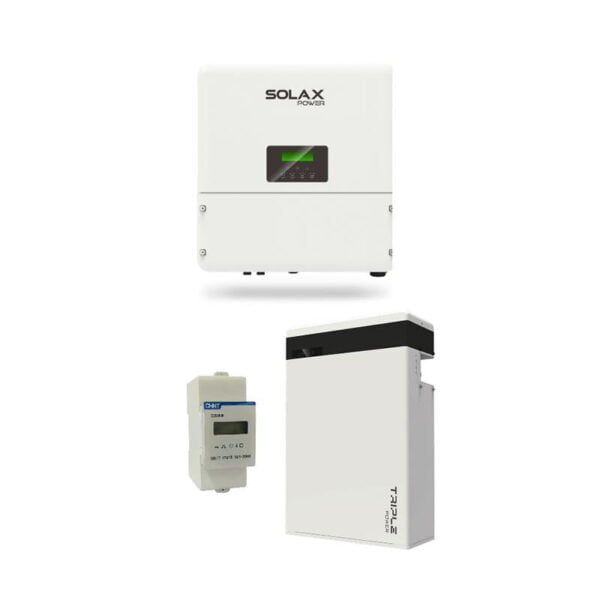 SolaX X1-Hybrid 3.0 kit + Triple Power T58 lithium battery + wattmeter