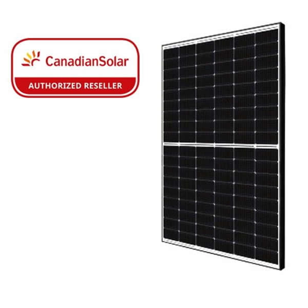 Módulo Solar Canadense 460 Wp Moldura Preta 144cel. Macacão PERC. Série HiKu
