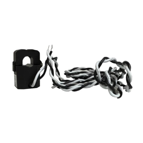 Pince toroïdale Elecsun CT 80A avec câble torsadé noir et blanc