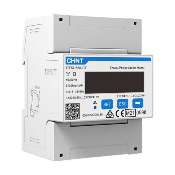 Chint DDSU666-D-CT 80A 1PH Wattmeter Indirect measurement, includes CT