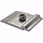 Conector de dos niveles para raíl IR en fachada