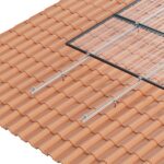 SUNFER 01V1 KIT para cubierta de teja con Tornillos. 1 PV módulo vertical