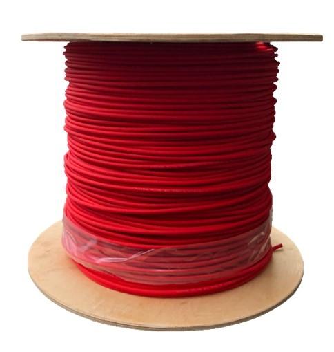 Cable solar rojo 4 mm2. 1500V unipolar bobina de 500mts