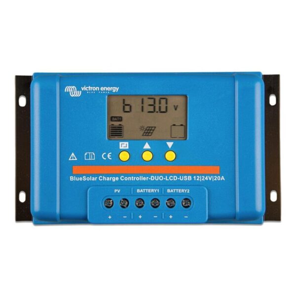 Controlador de carga BlueSolar PWM DUO-LCD&USB 12/24V-20A