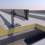 SUNFER V Kit estructura coplanar en chapa trapezoidal con rail corto modulos vertical