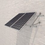 SUNFER V Soporte inclinado abierto para fachada modulos en vertical