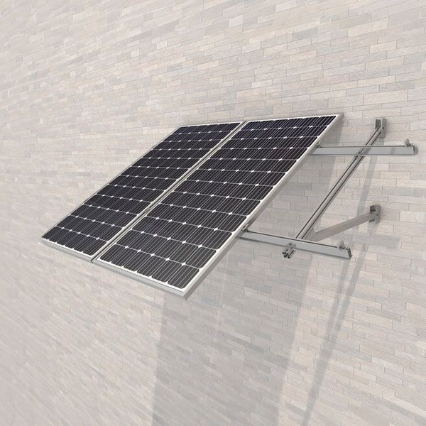 SUNFER V Soporte inclinado abierto para fachada modulos en vertical
